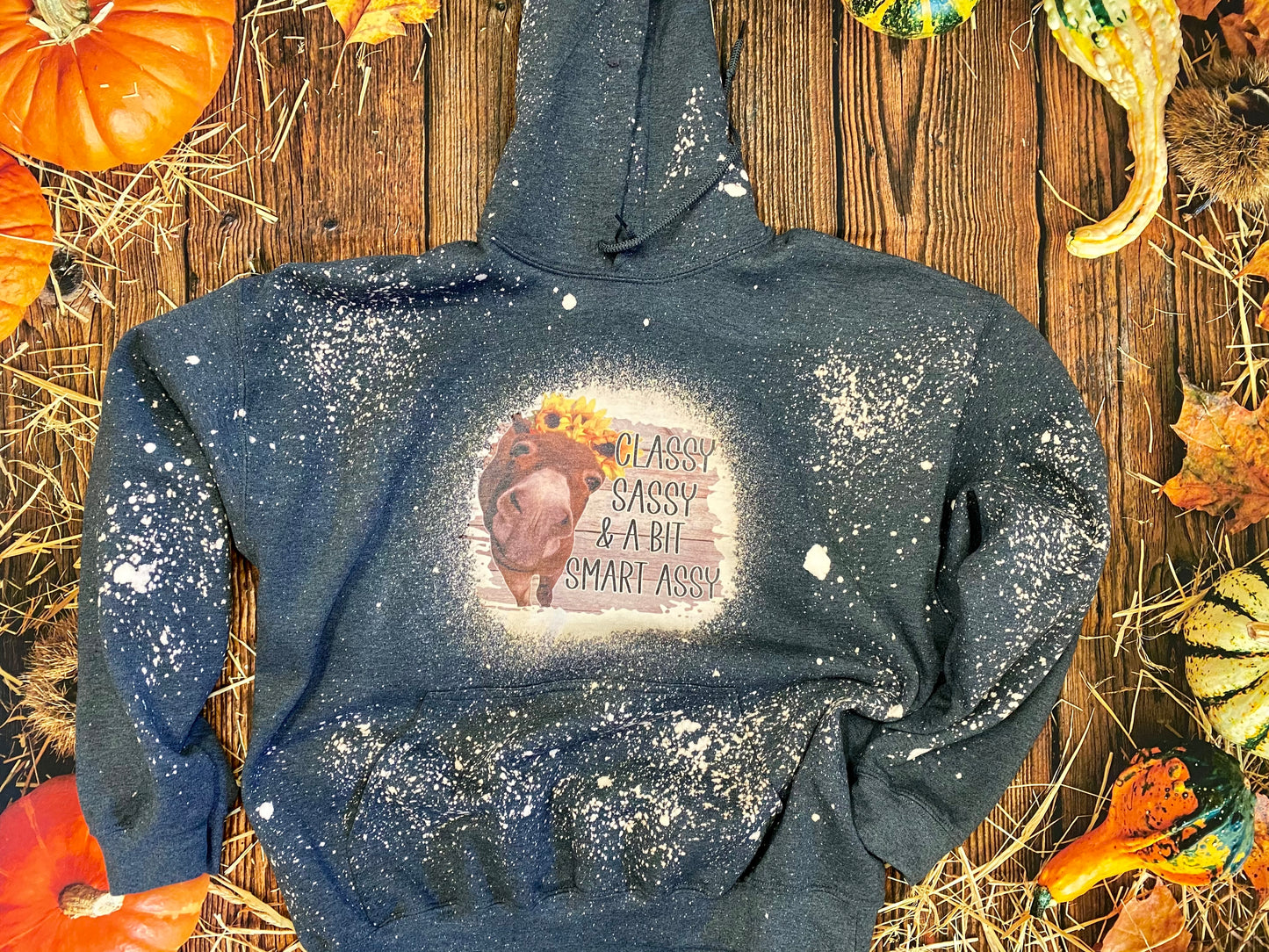 Classy Sassy Donkey Bleach Hoodie