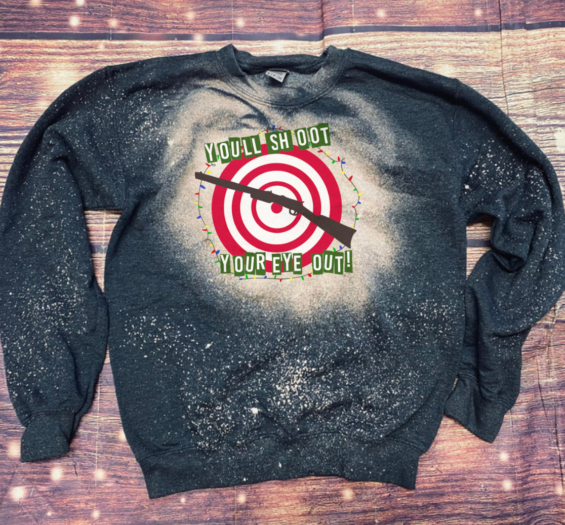 Shoot your eye out Christmas Bleach Sweatshirt