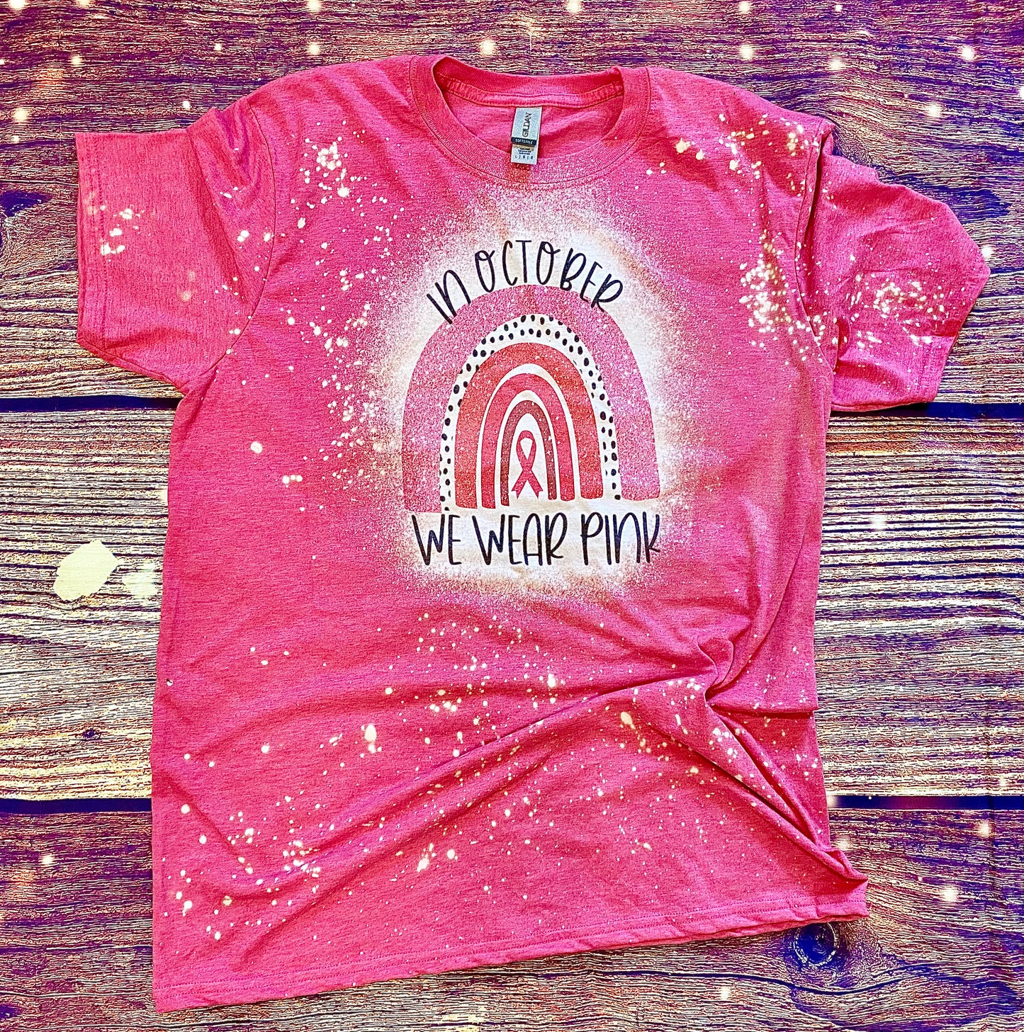 In October we Wear Pink Bleach Tee
