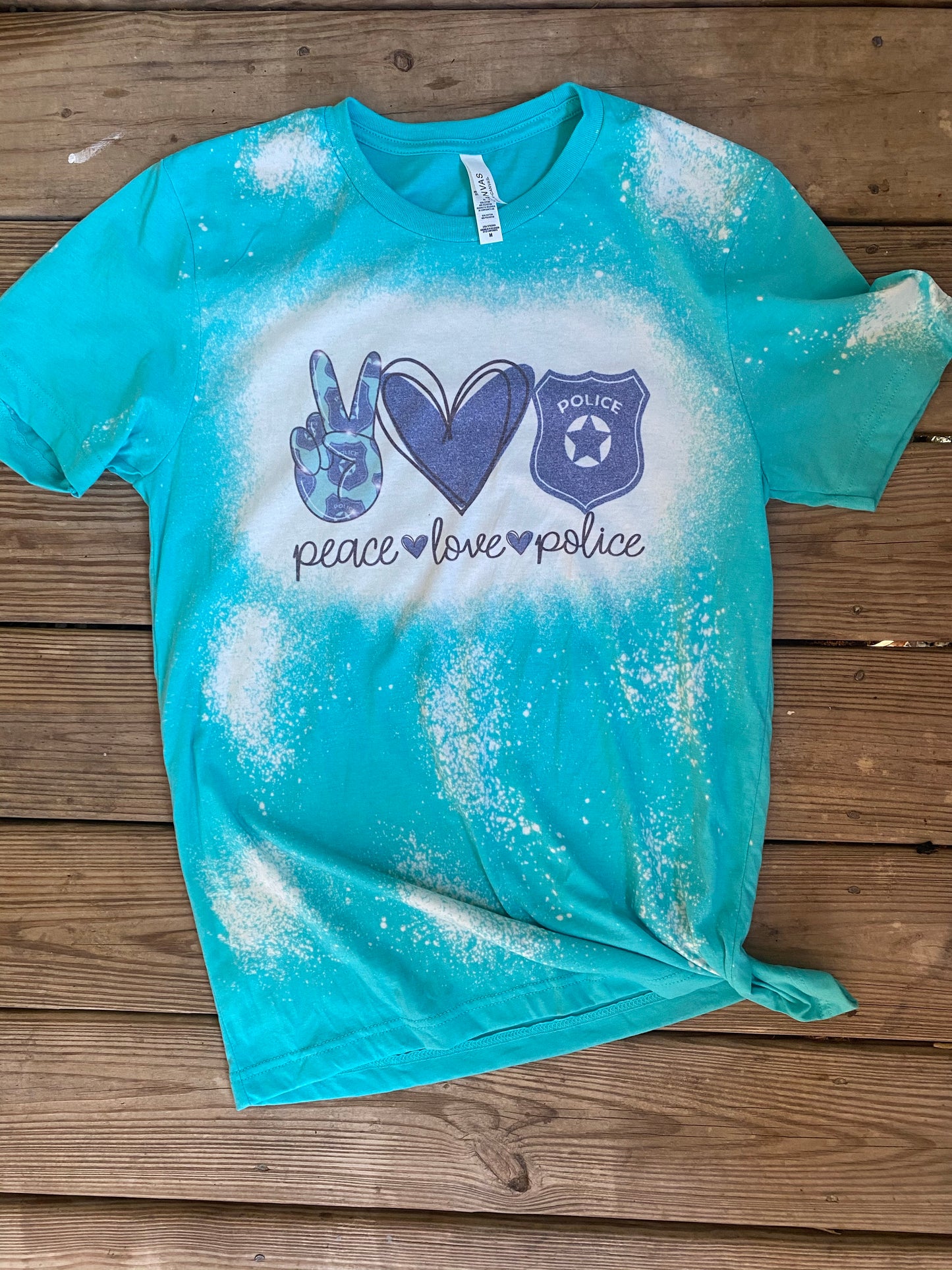 Peace love Police Bleach Tee