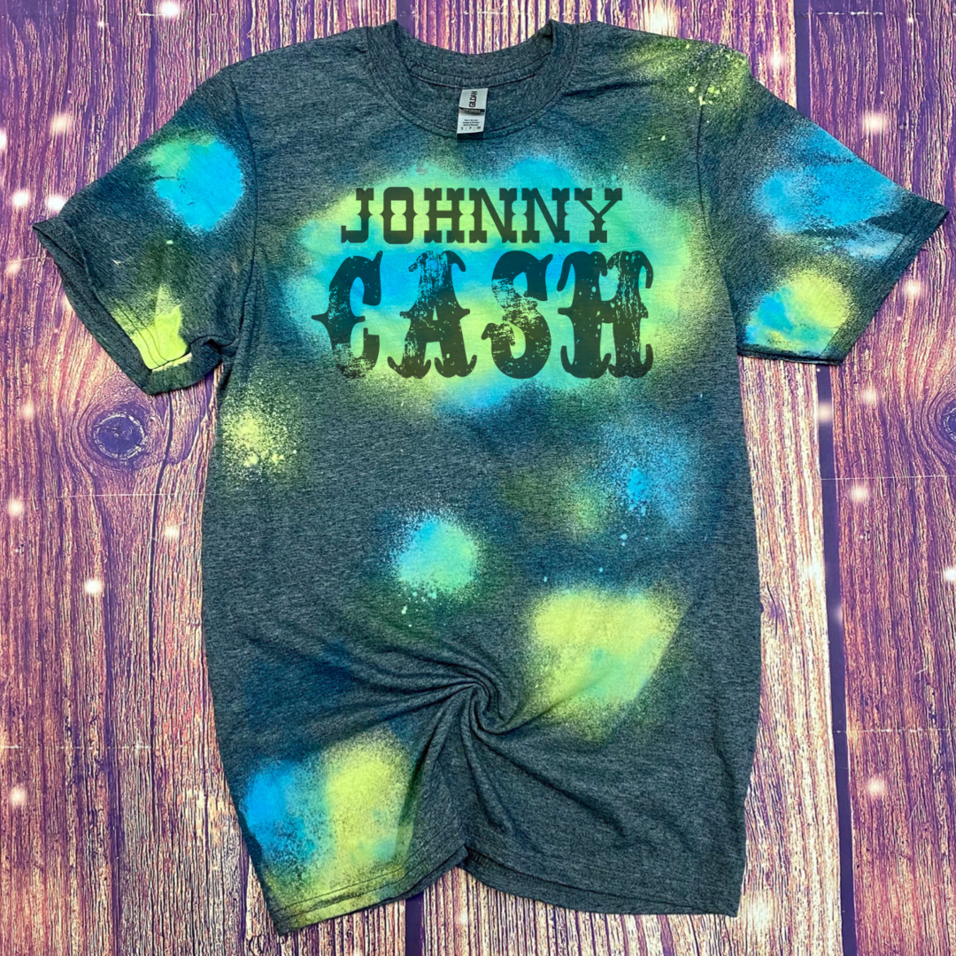 Johnny Cash reverse Tie Dye youth Tee