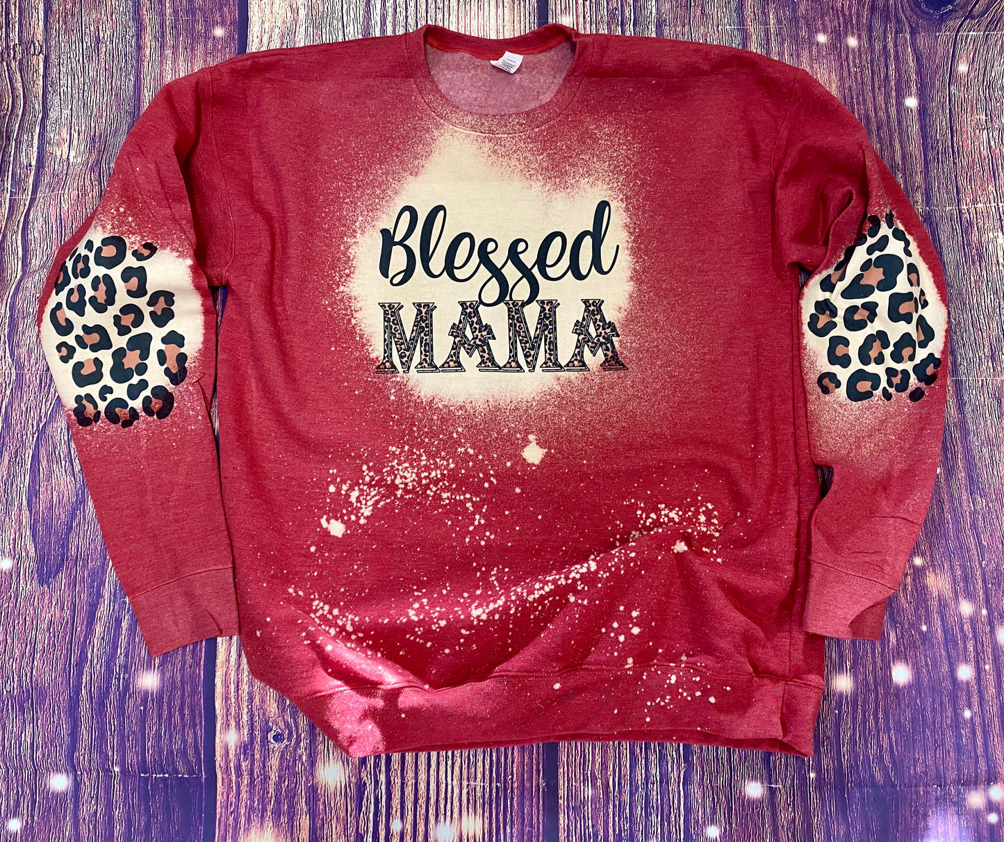Blessed Mama Bleach Sweatshirt