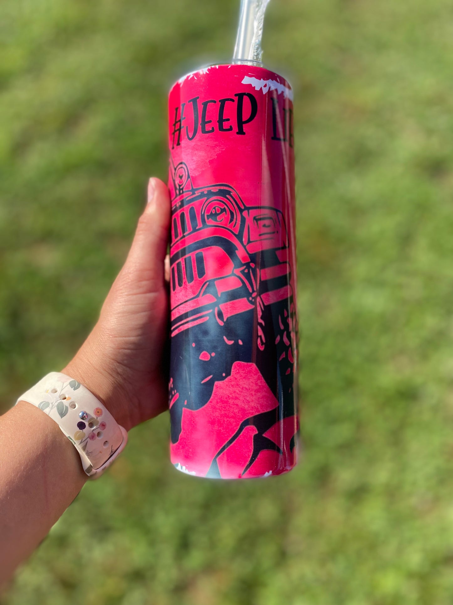 Jeep Life Pink Tumbler
