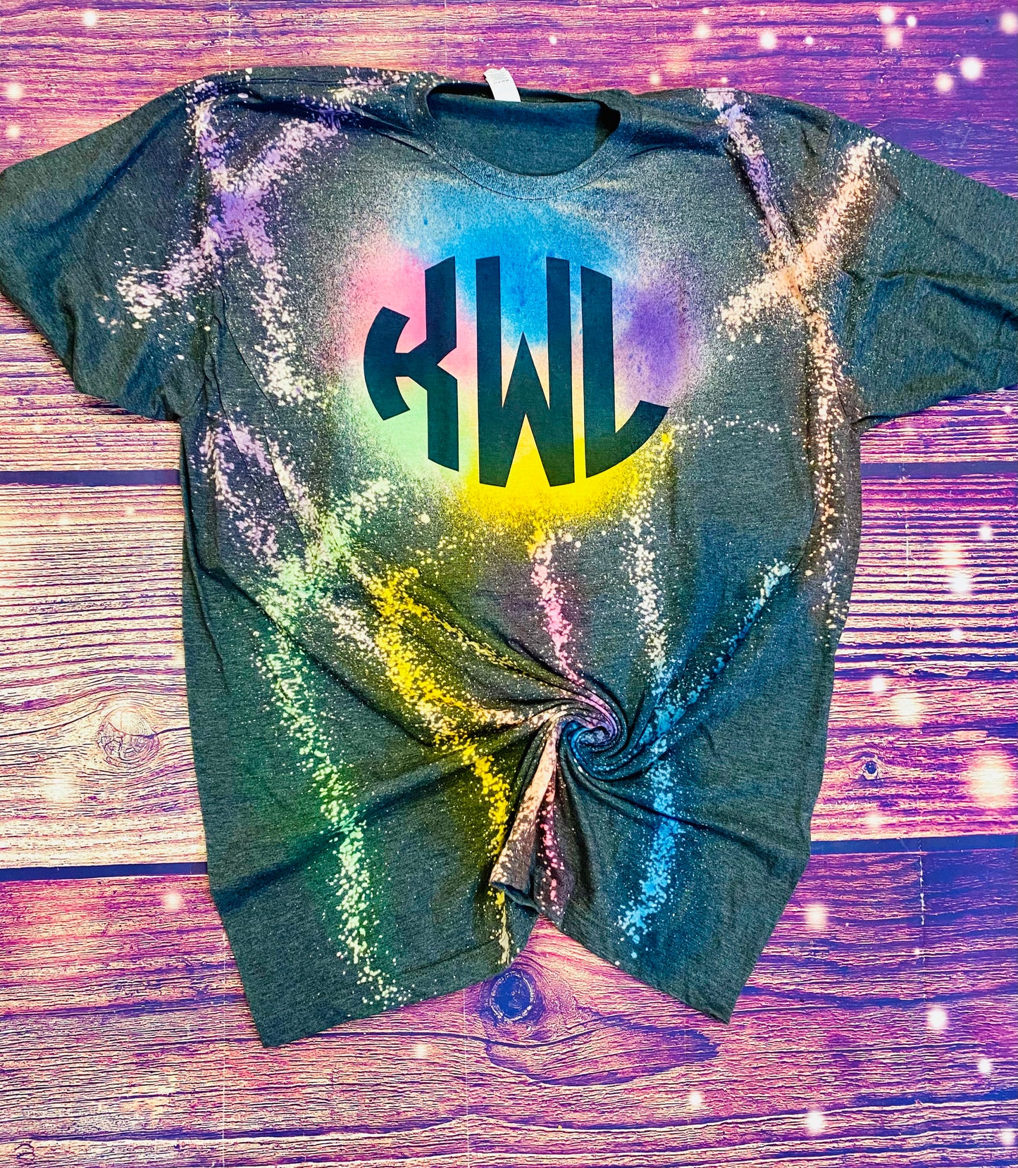 Monogram reverse tie dye Tee
