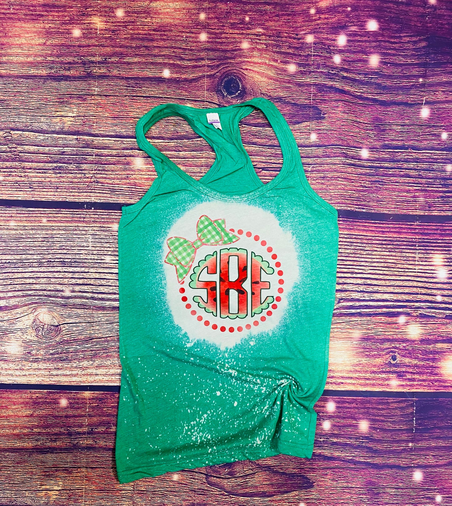 Monogram watermelon Bleach Tank