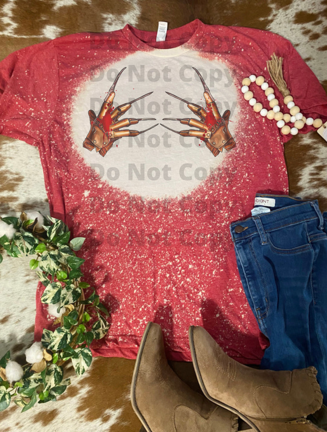 Freddy Hands Halloween Bleach Tee