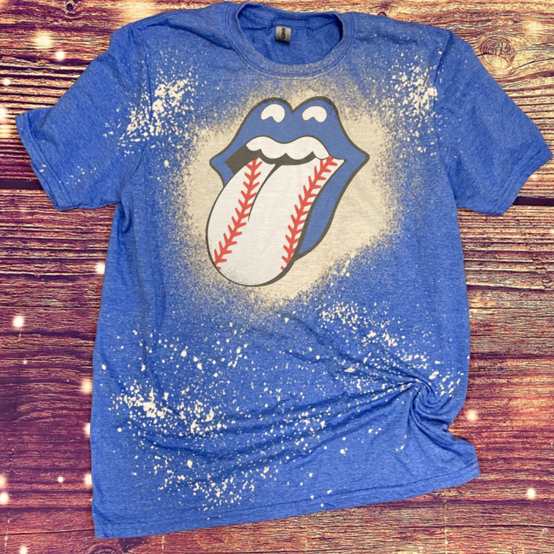 Baseball Tongue Bleach Tee