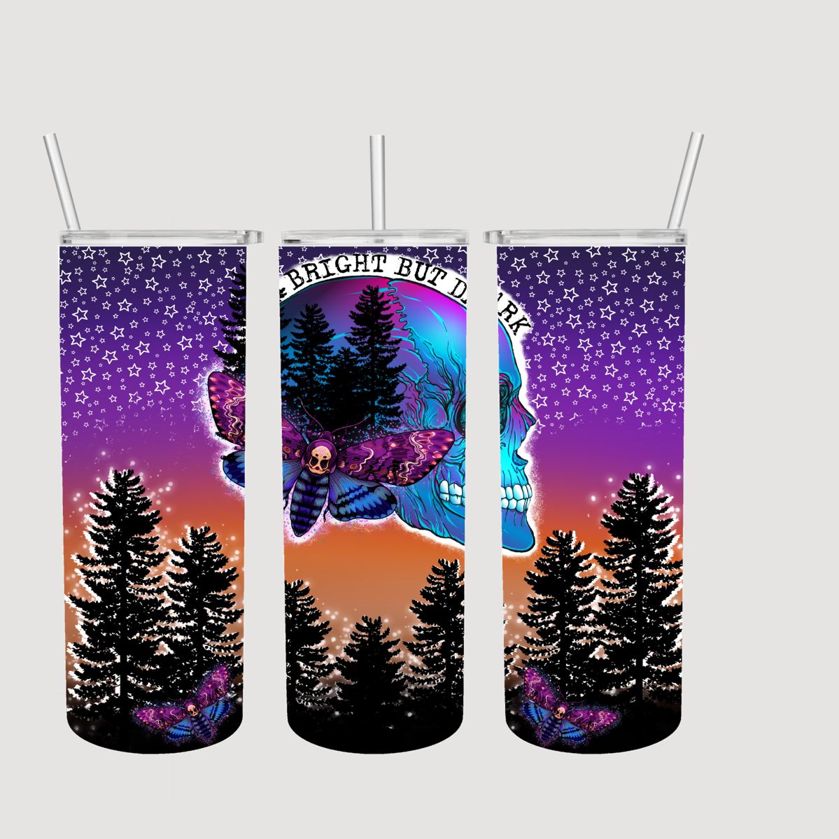 Bright but Dark Halloween Tumbler