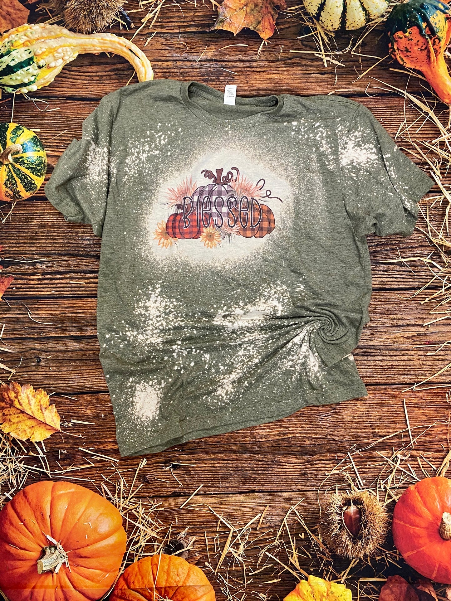 Blessed Plaid Pumpkins Bleach Tee | Bleach Shirt