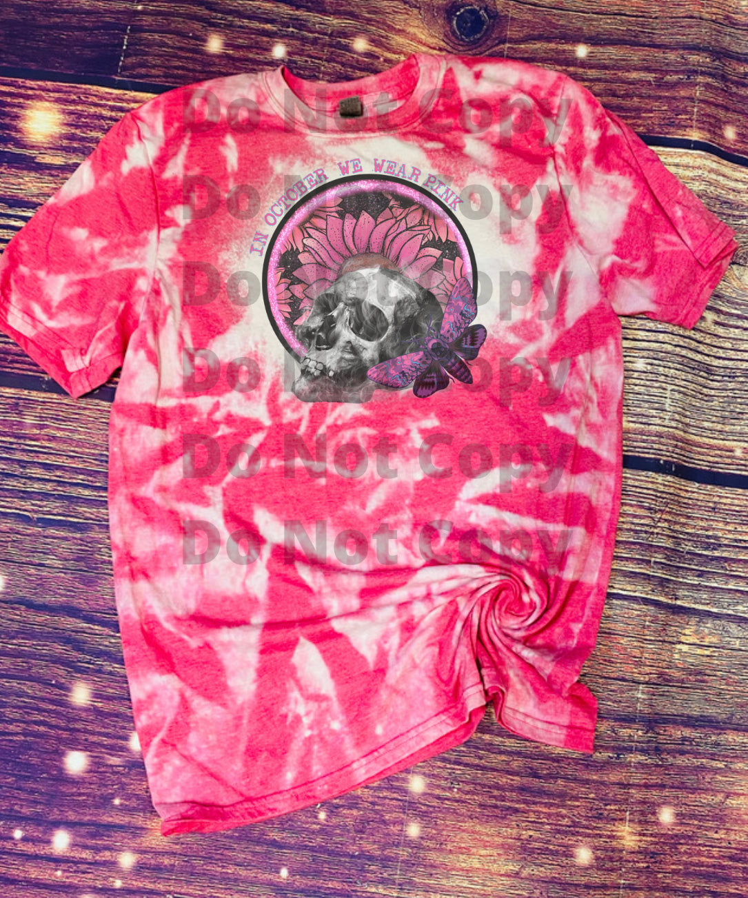 In October we Wear Pink Halloween Bleach Tee