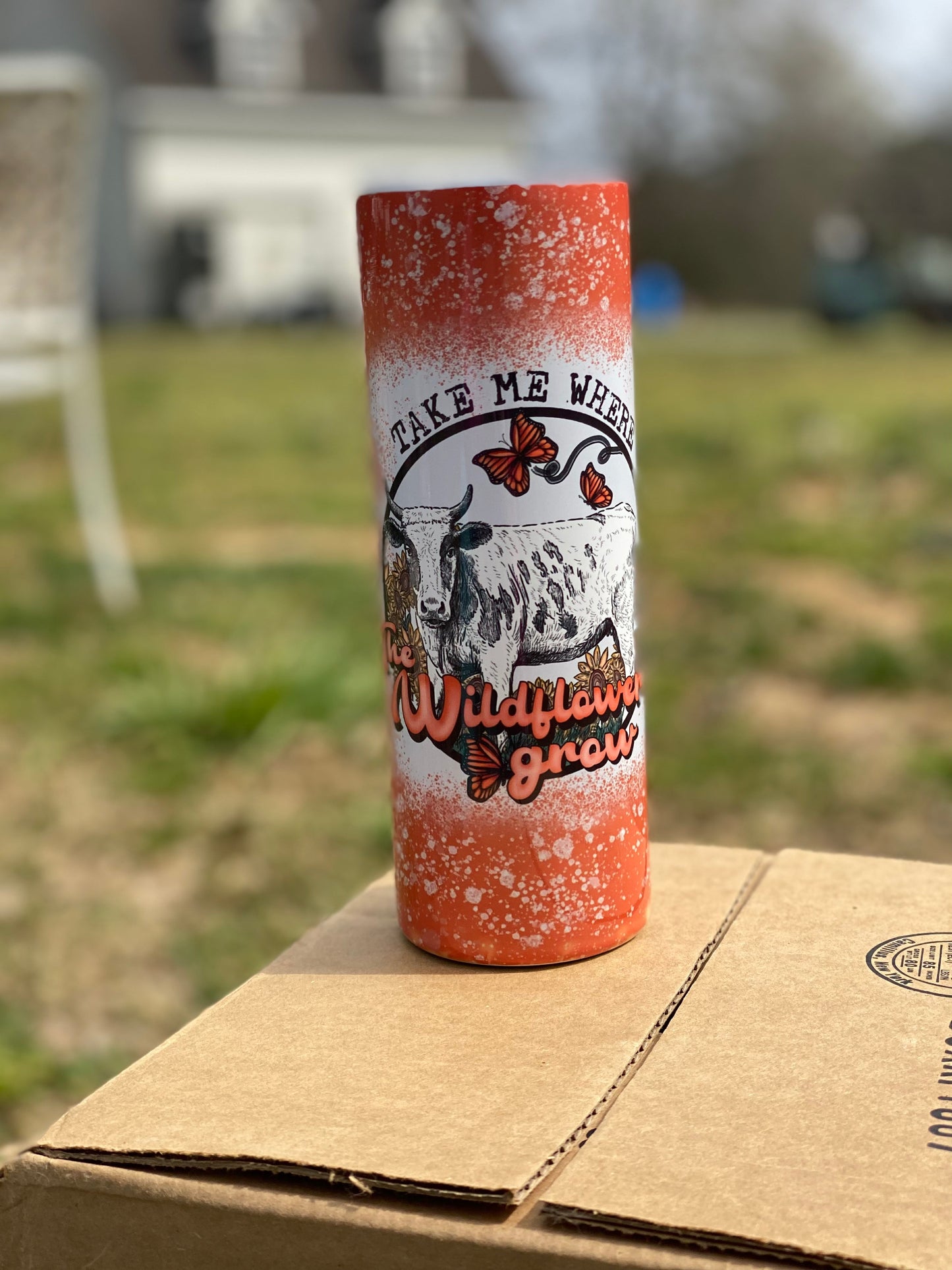 Take me Where the Wildflowers grow Tumbler