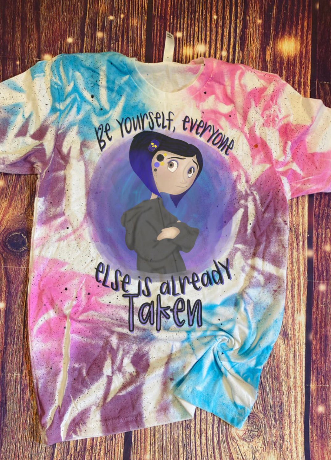 Be Yourself Tie Dye tee