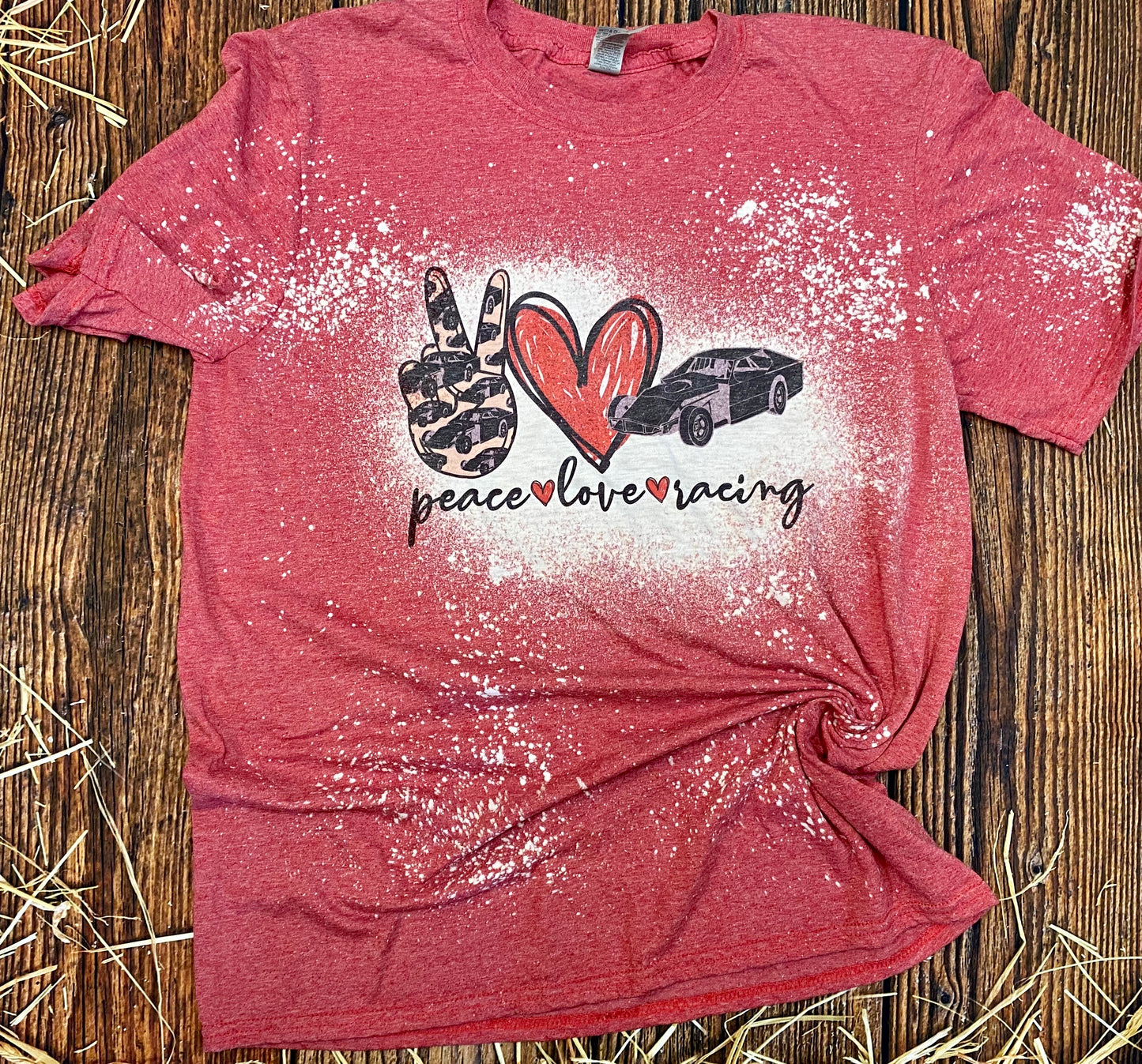 Peace Love Racing Bleach Tee