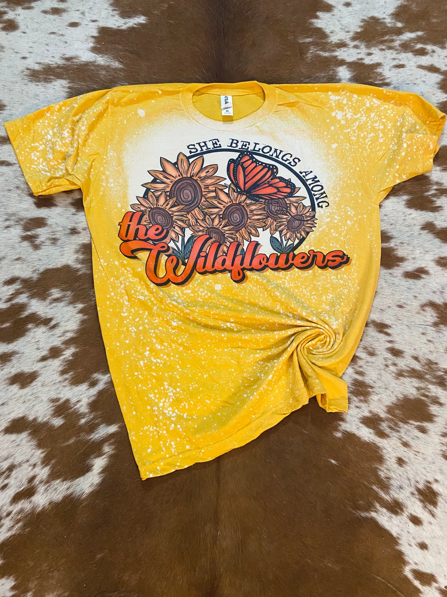 Among the Wildflowers Bleach Tee