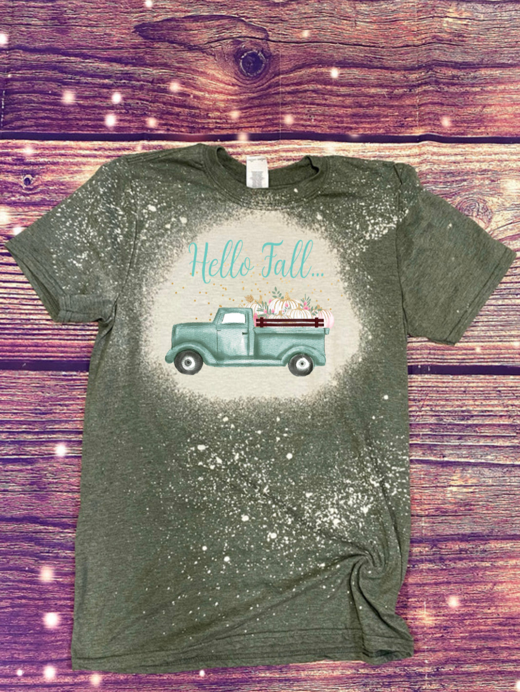 Hello Fall Bleach Tee