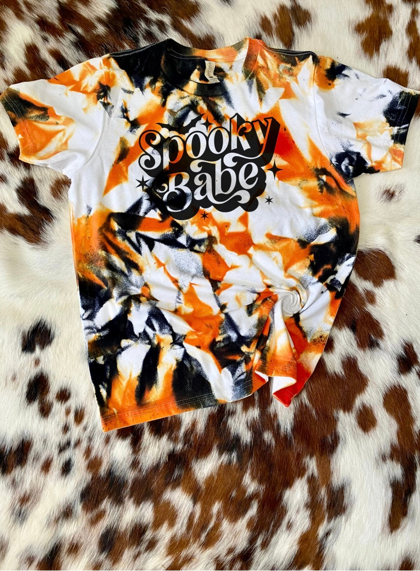 Spooky Babe Tie Dye tee