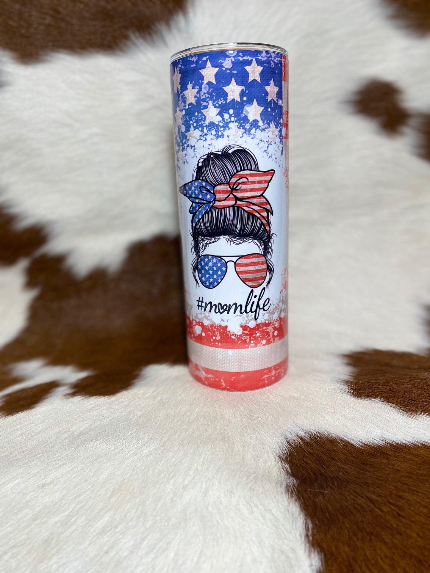 MomLife Patriotic Tumbler