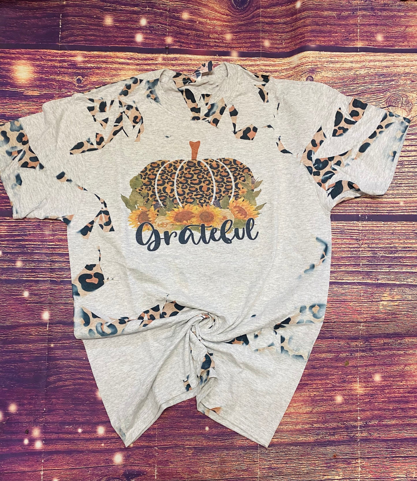 Grateful Pumpkin Sublimation Tie Dye tee