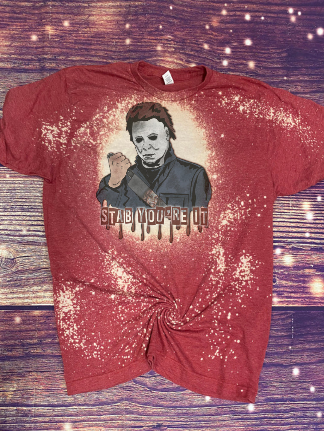 Stab Your It Halloween Bleach Tee