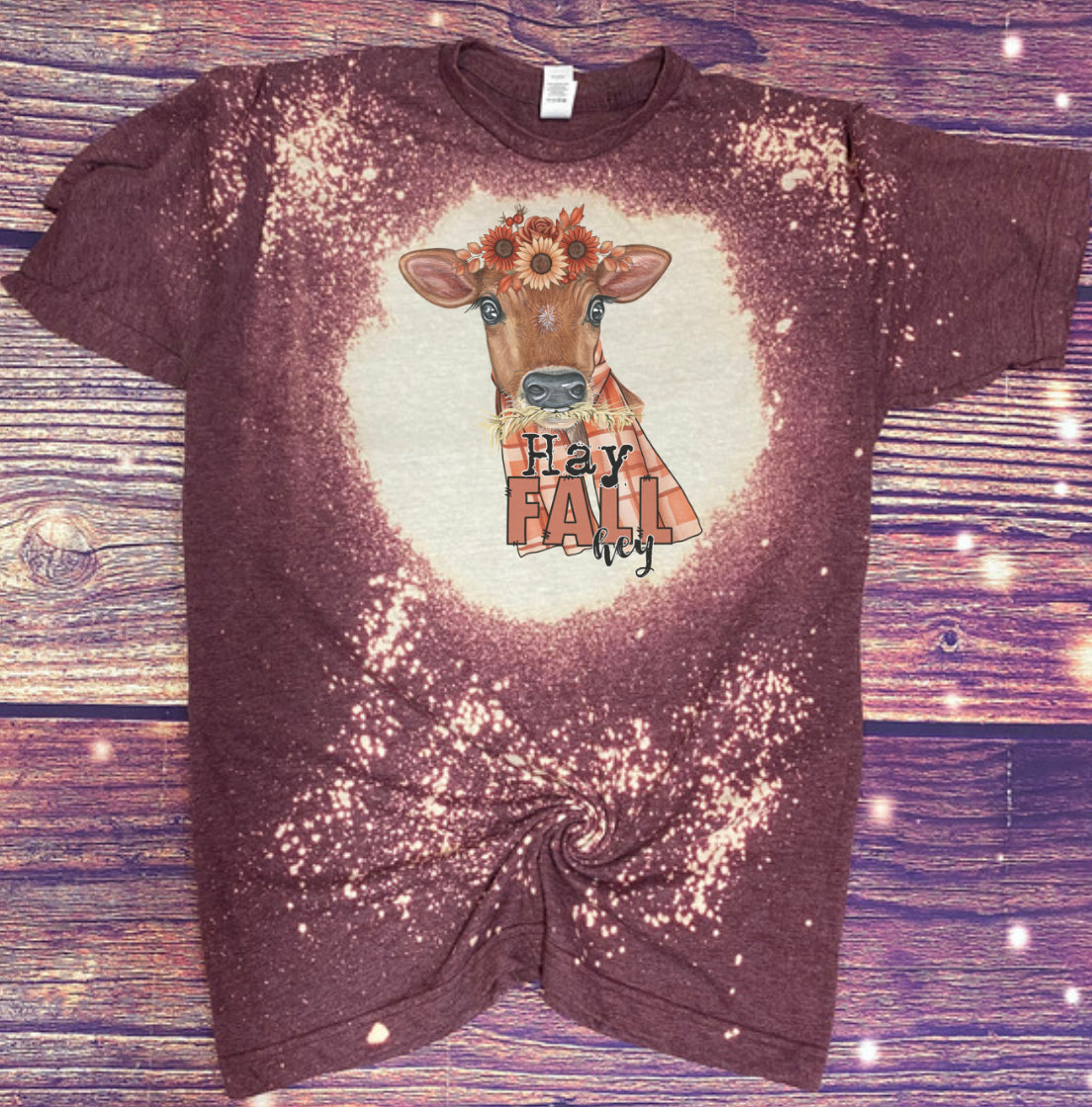 Hay Fall Hey Bleach Tee