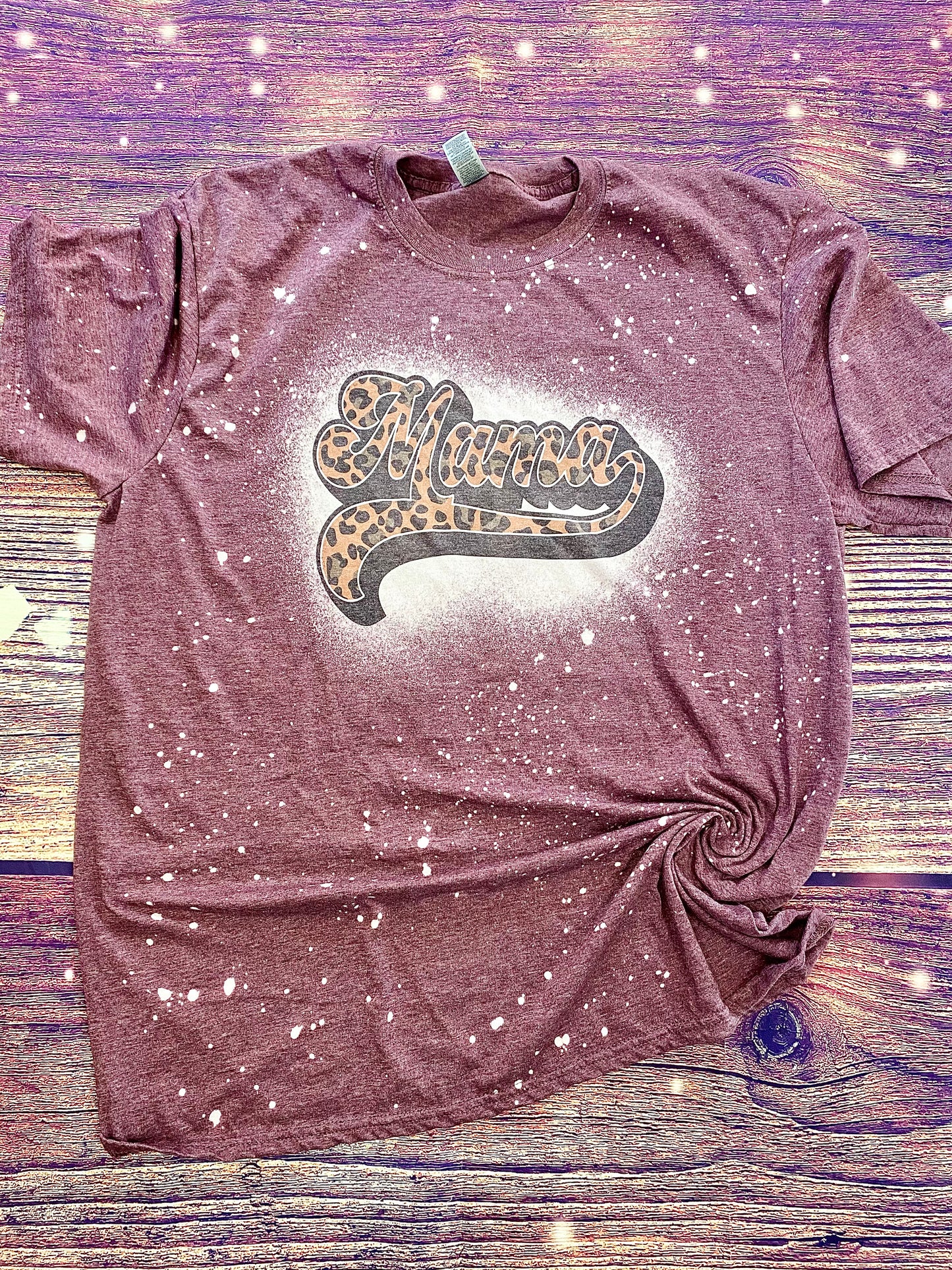 Cheetah Mama Bleach Tee