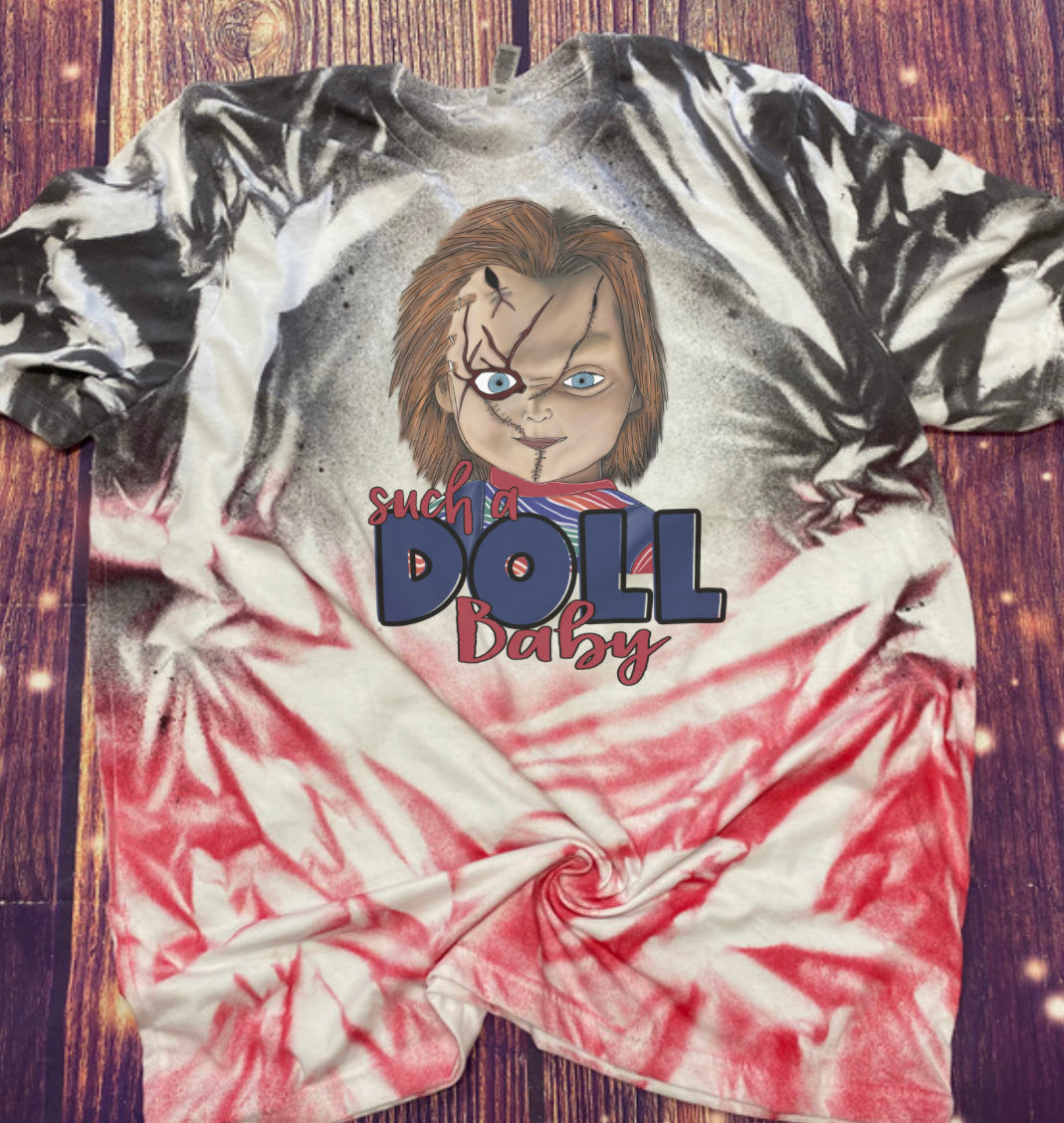 Such A Doll Baby Chucky Tie Dye tee