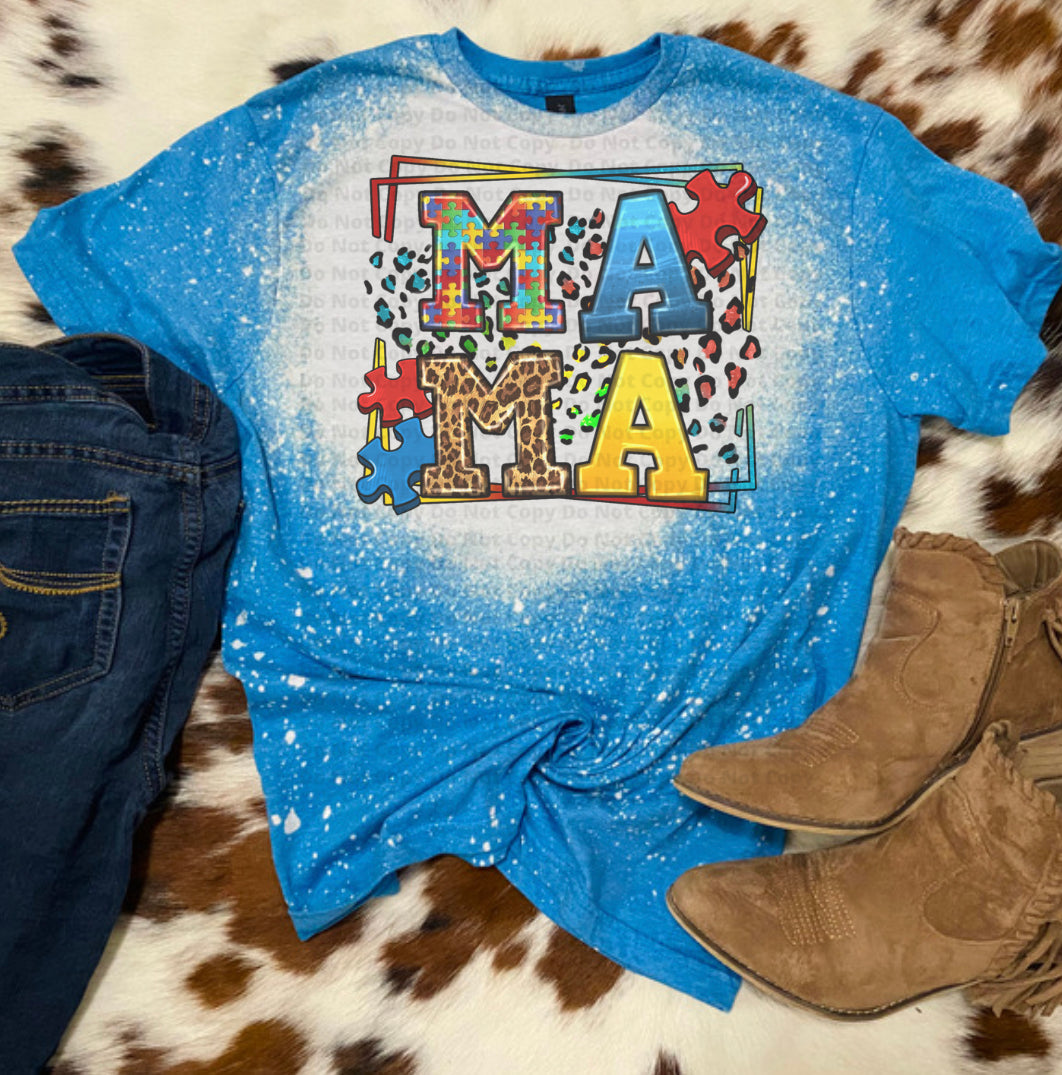 Autism Mama Bleach Tee