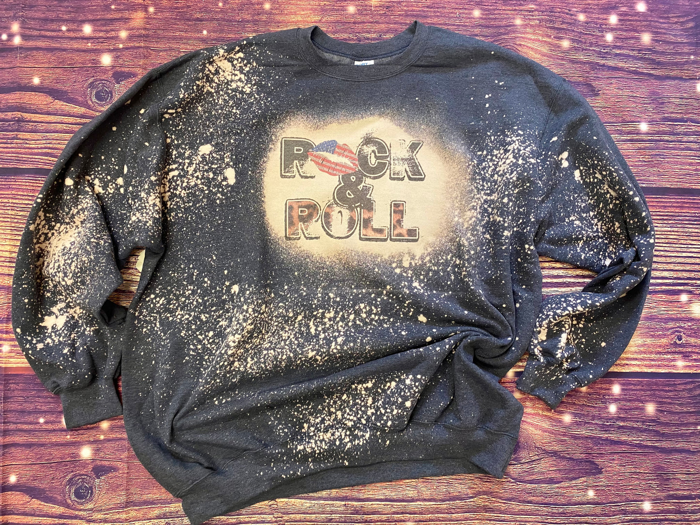 Rock and Roll Bleach Sweatshirt