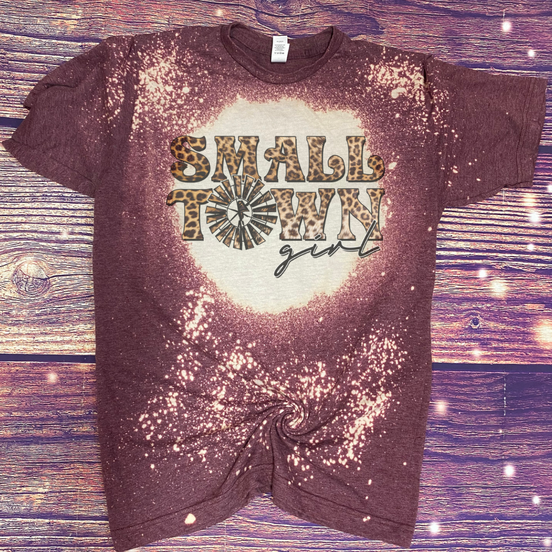 Small Town Girl Bleach Tee