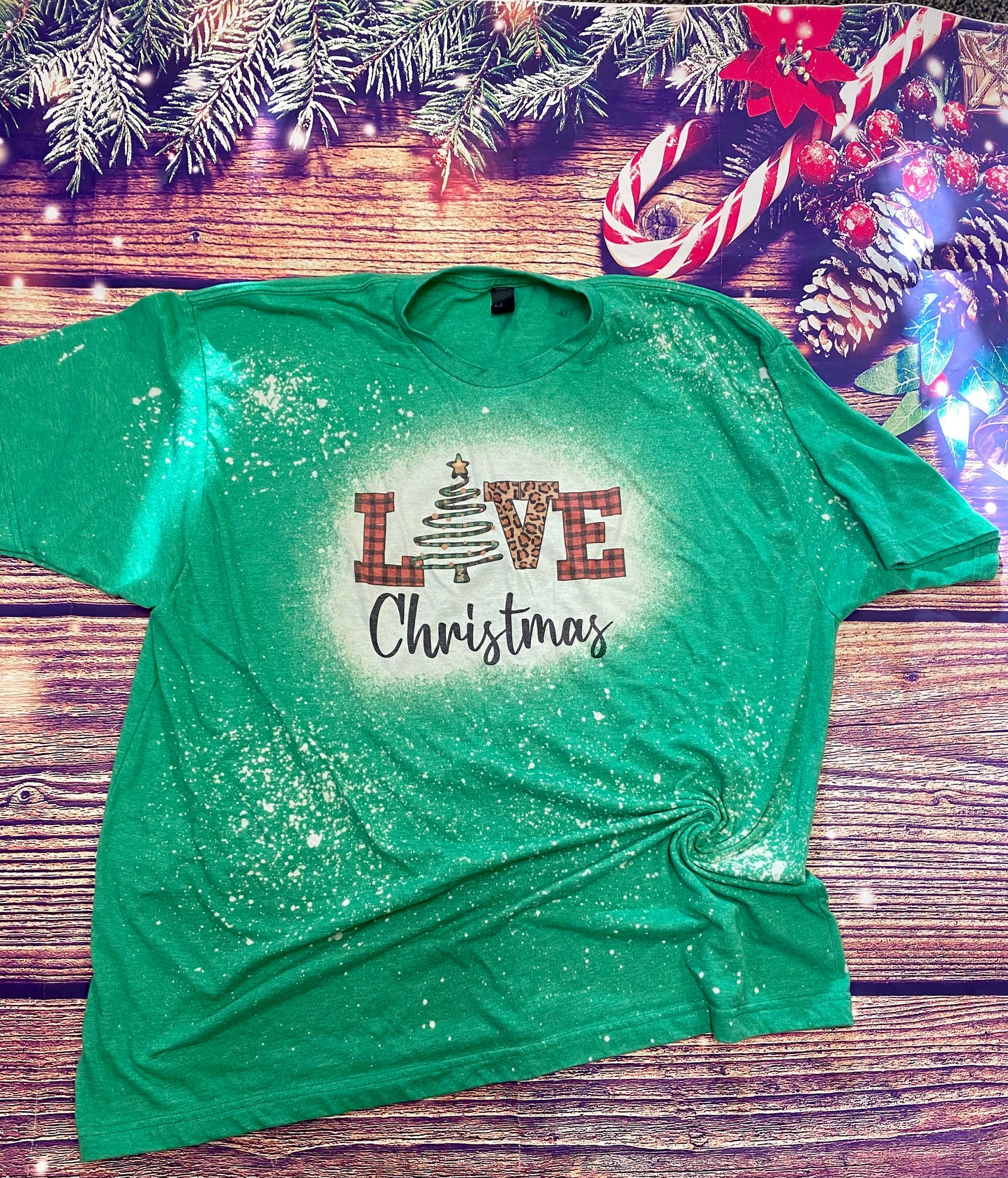 Love Christmas Bleach Tee