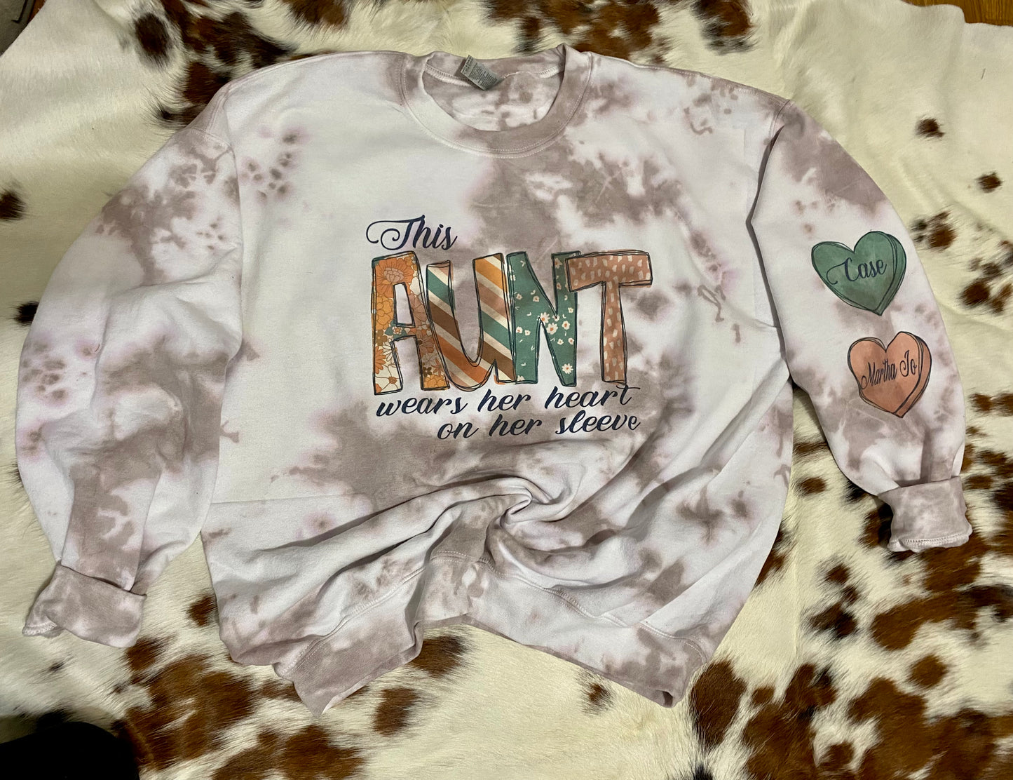 Boho Wears Heart on sleeve sweatshirt