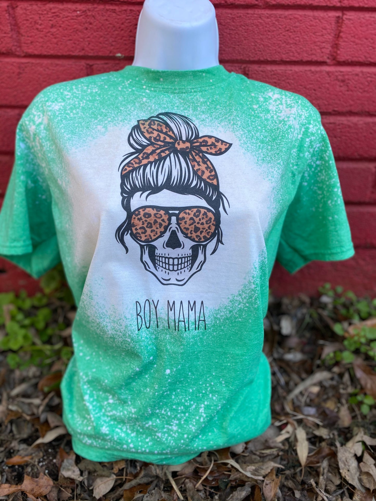 Boy Mama Skull Bleach Tee