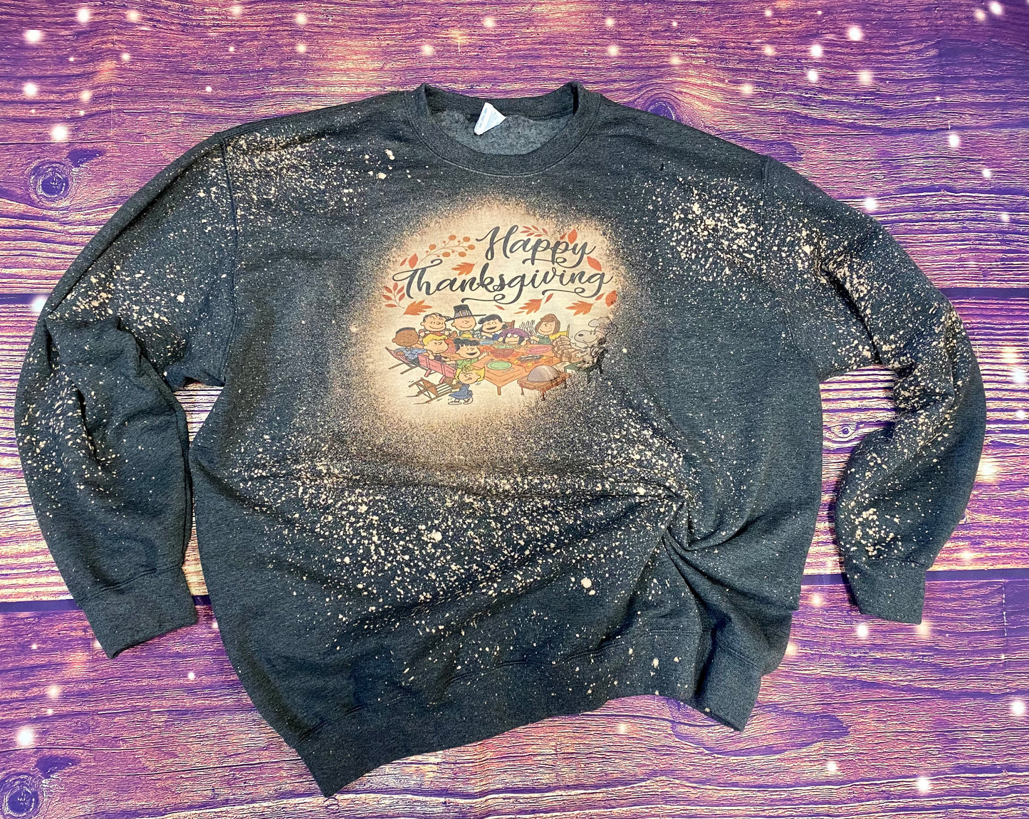 Happy Thanksgiving Bleach Sweatshirt