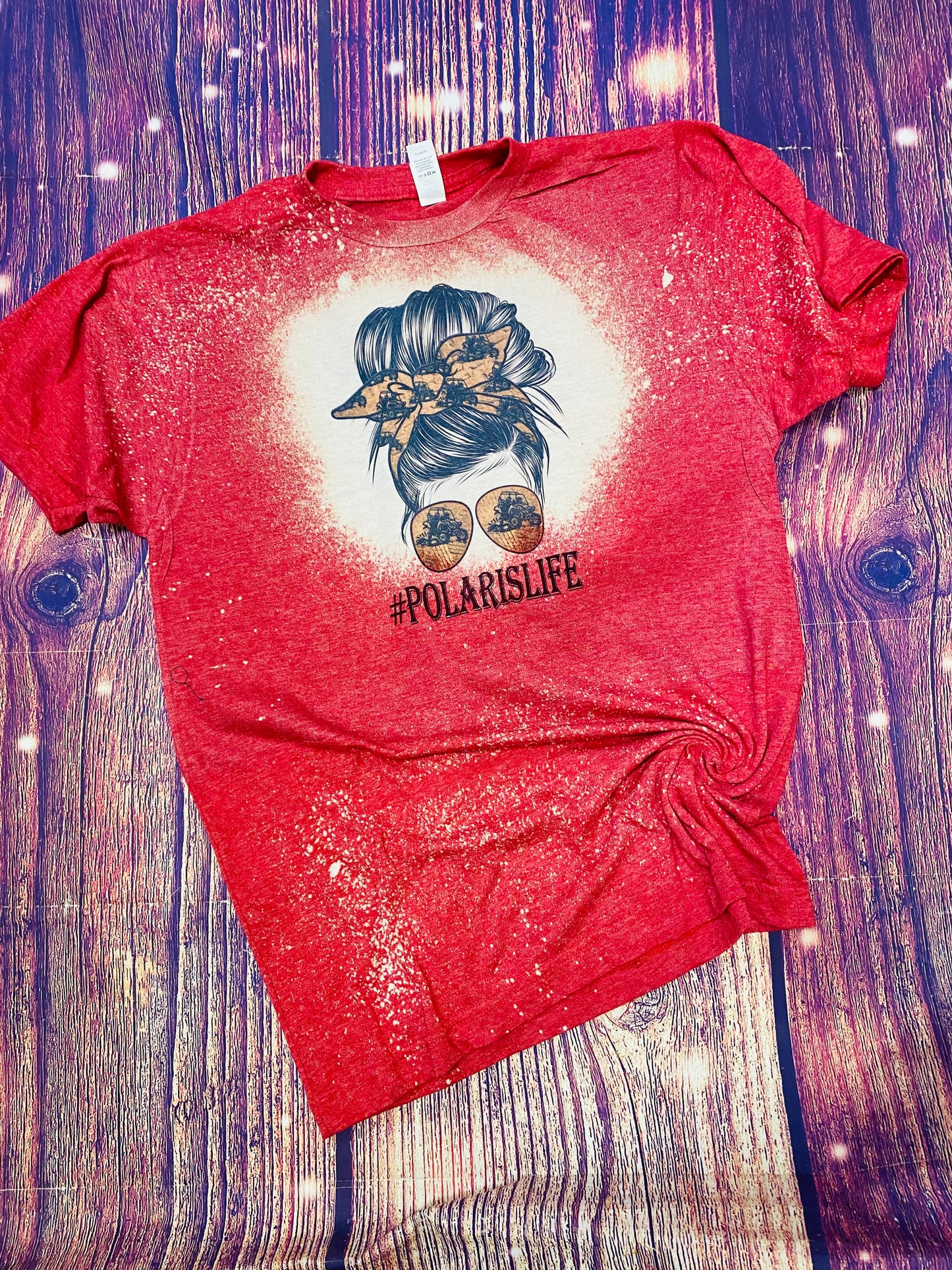 Polaris Life Messy Bun Bleach Tee