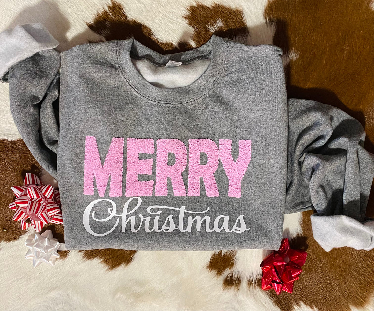Pink Merry Christmas Sale sweatshirt