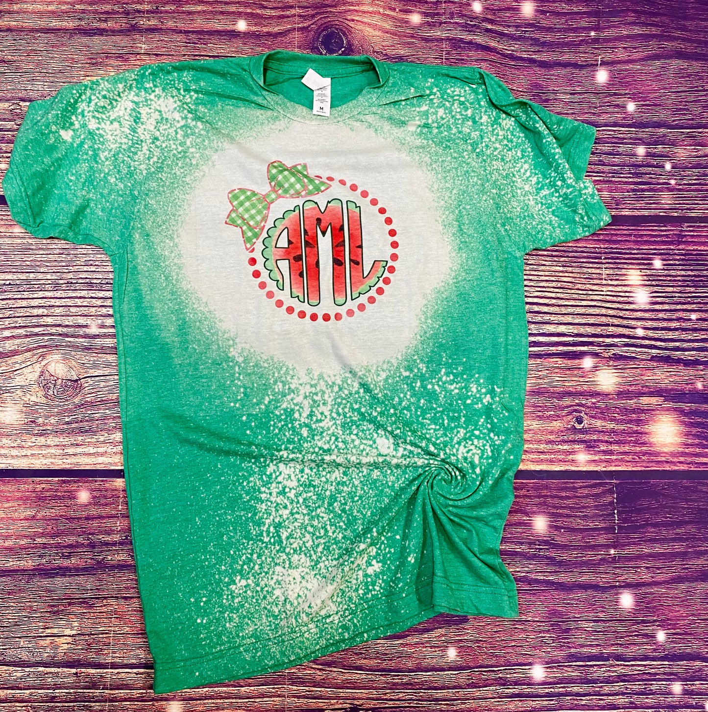Watermelon frame Monogram Bleach Tee