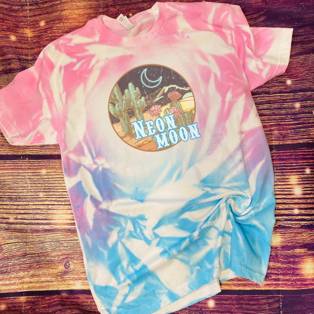 Neon Moon Tie Dye tee