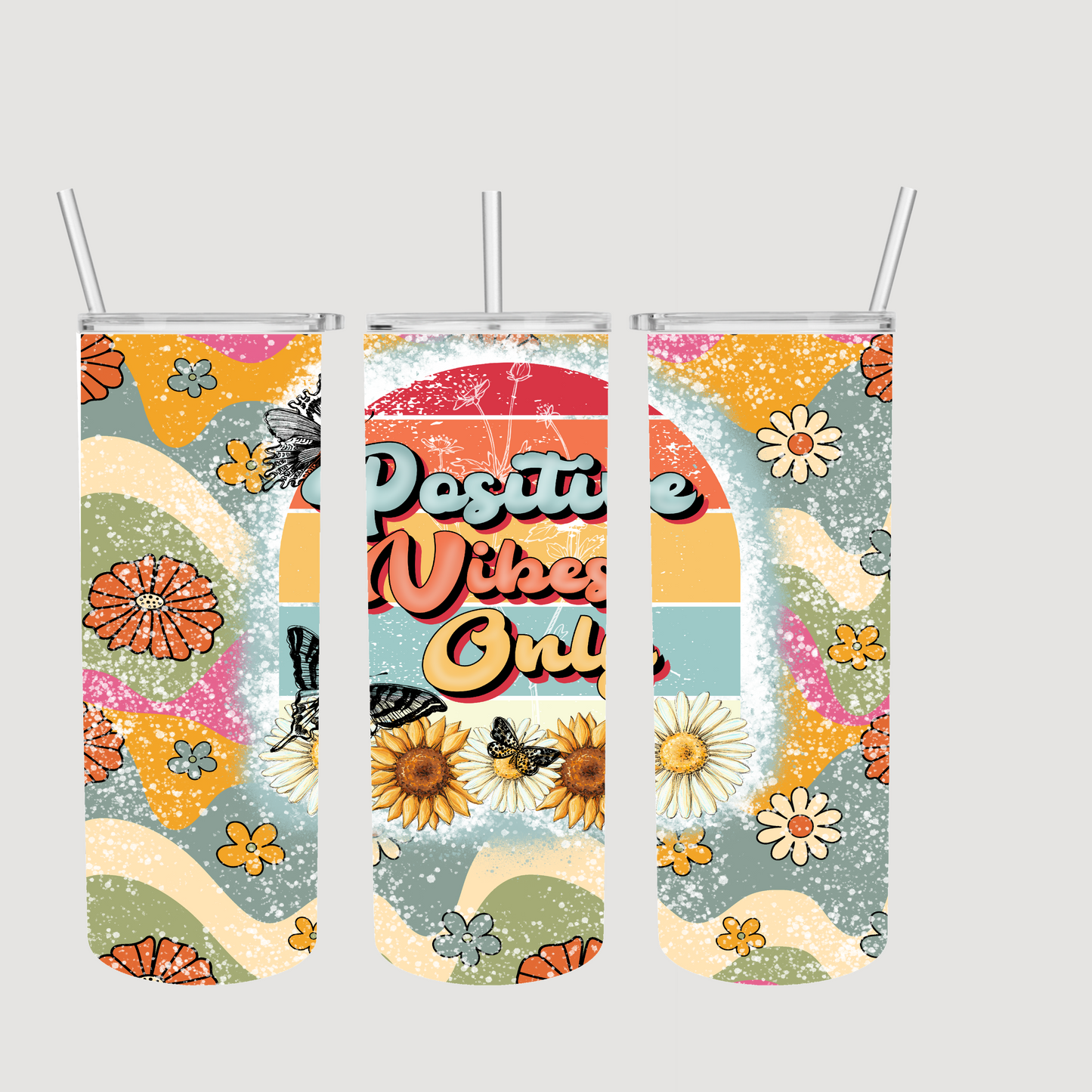 Positive Vibes Tumbler