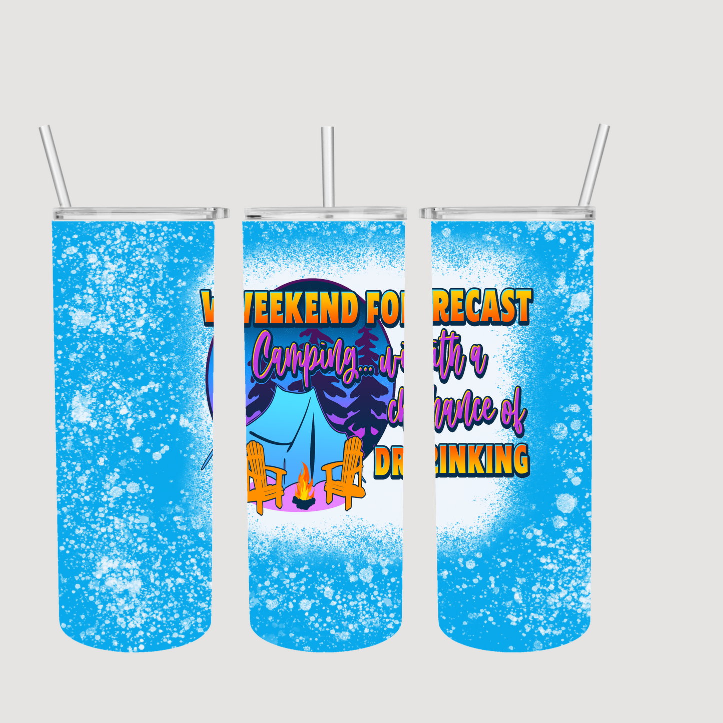 Weekend Forecast camping Tumbler