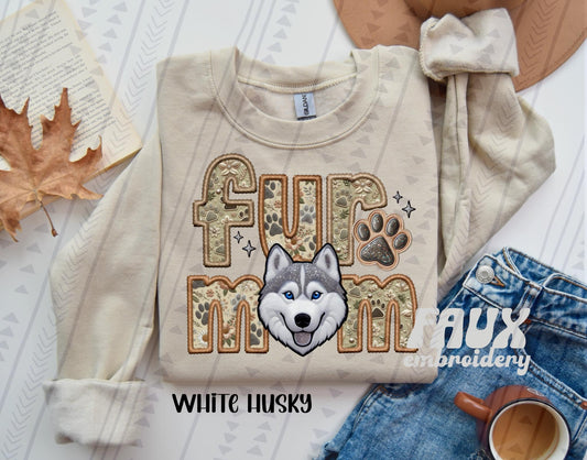 Fur mom White Husky