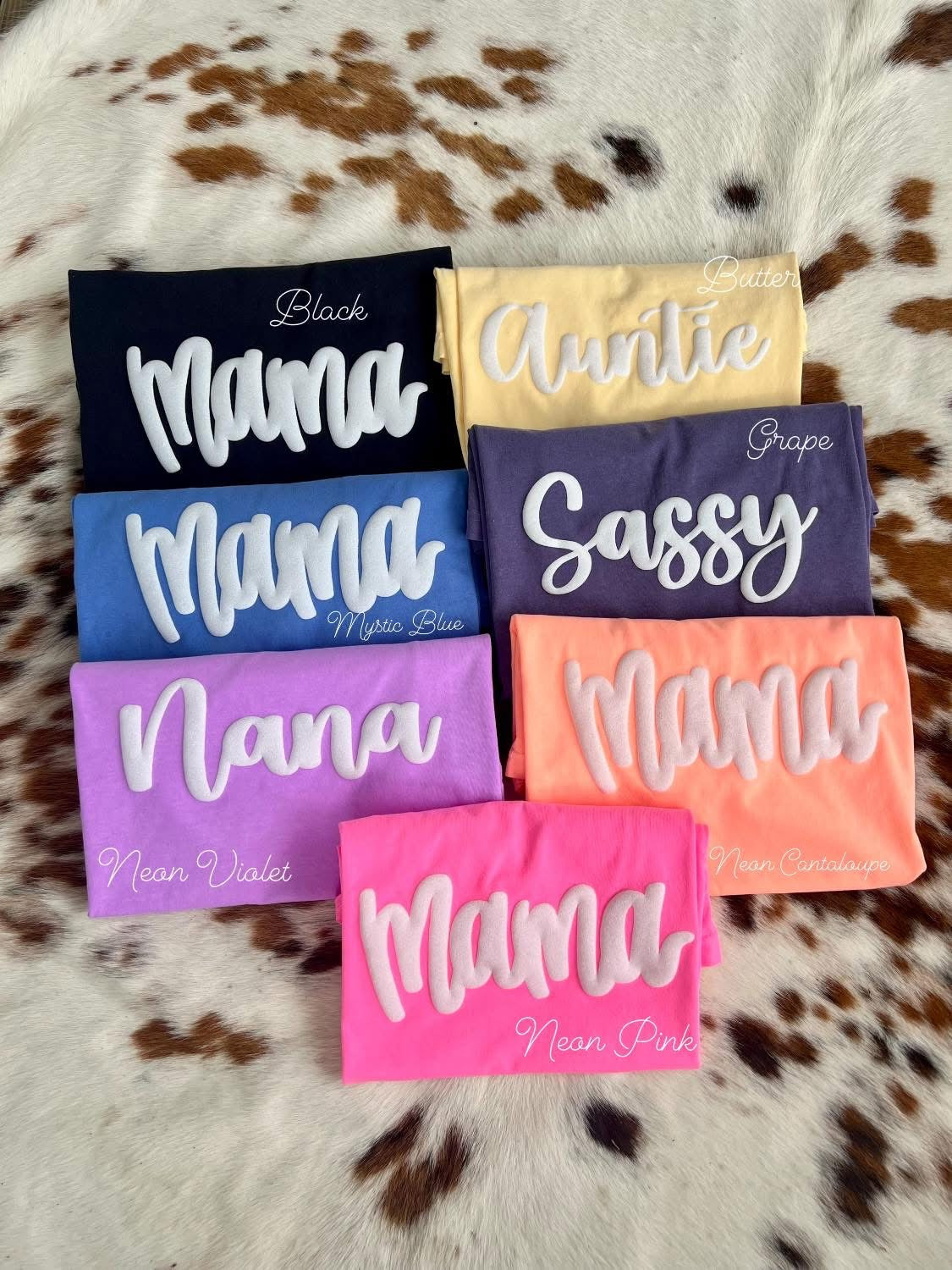 SUMMER SALE ENDS 5/31 Glitter Puff Mama (Custom) Comfort Color Tee