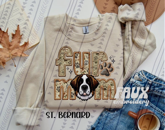 Fur Mom St. Bernard sweatshirt