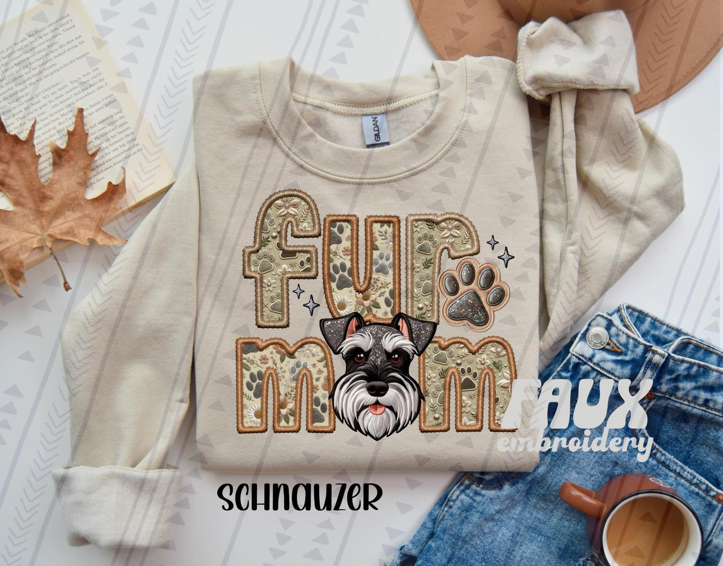 Fur Mom Schnauzer sweatshirt