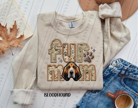 Fur mom Bloodhound