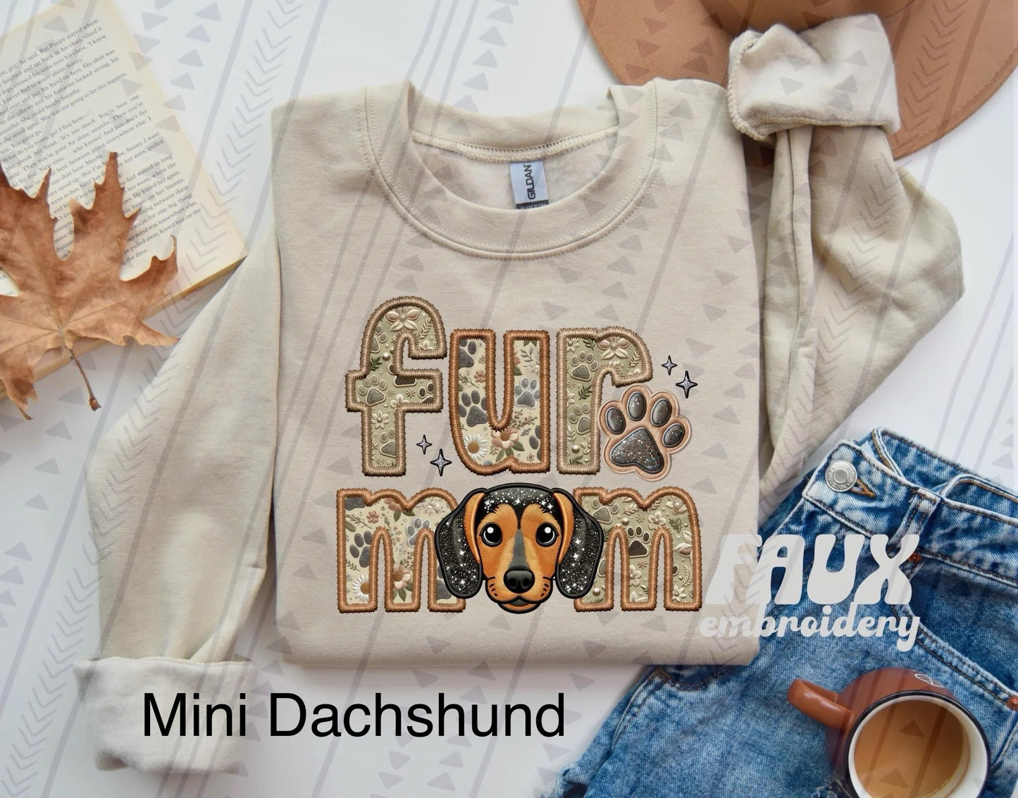 Fur Mom Mini Dachshund sweatshirt