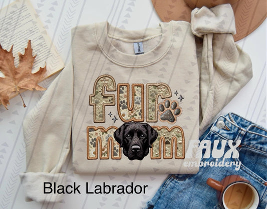 Fur Mom Black Labrador sweatshirt