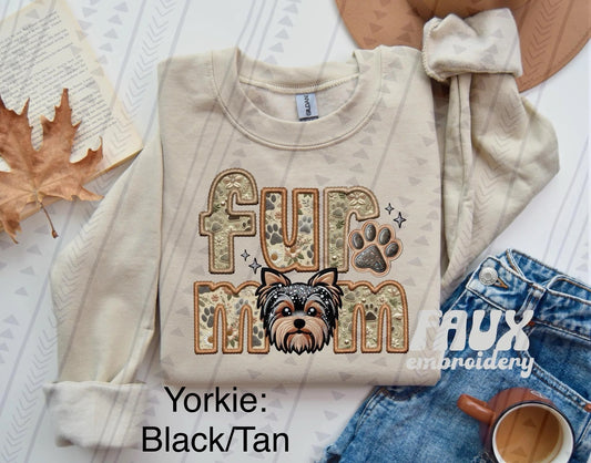 Fur Mom Yorkie sweatshirt