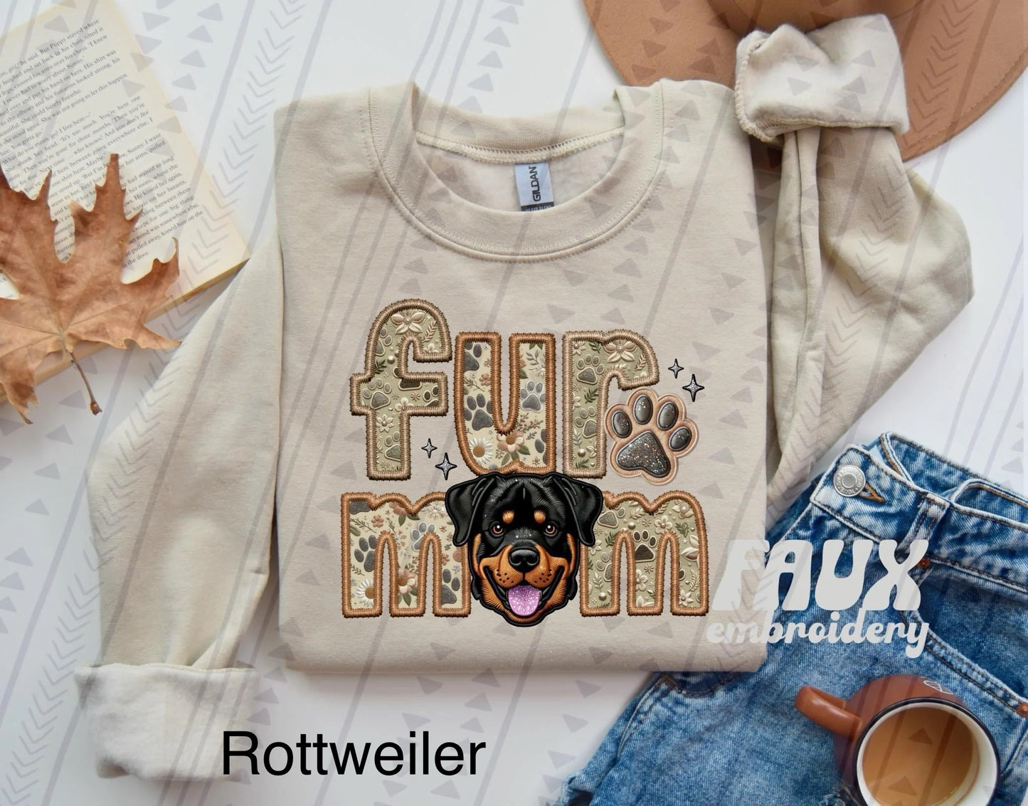Fur Mom Rottweiler sweatshirt