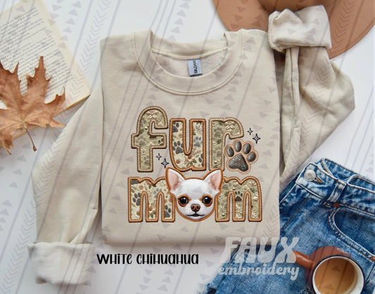 Fur mom White Chihuahua