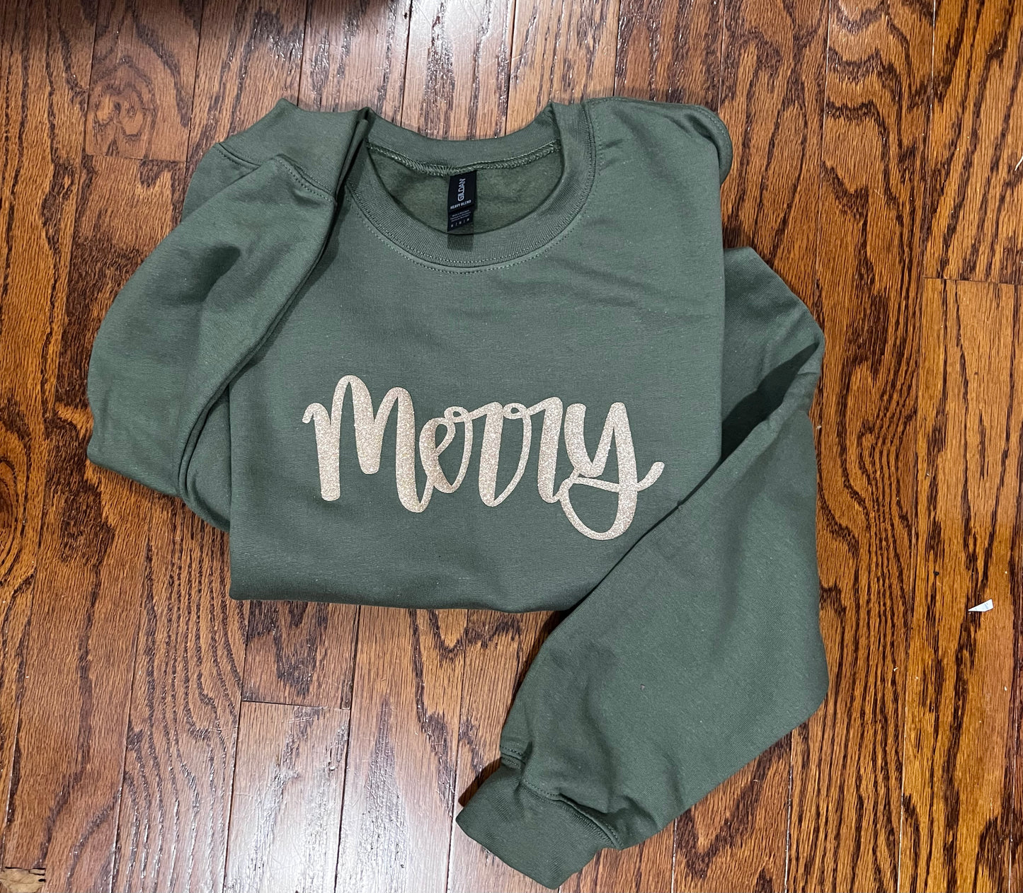 Merry Glitter Puff sweatshirt
